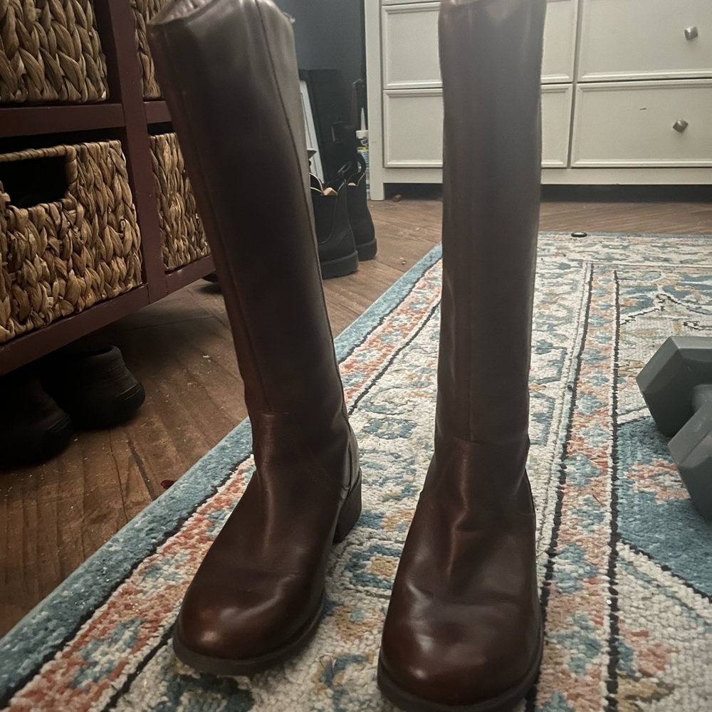 Ugg Brown Leather Riding Boots
